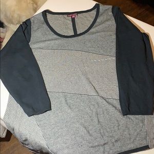 Woman’s Black and White Sweater